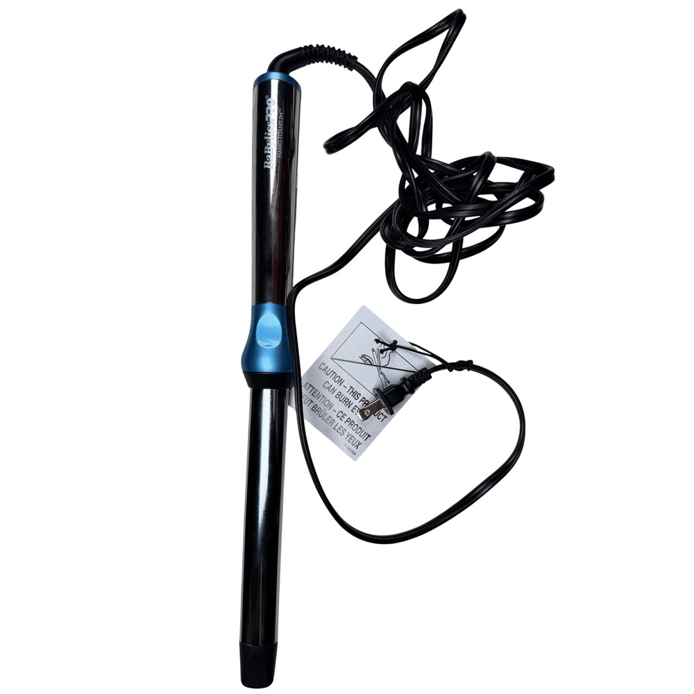 BaBylissPRO Nano Titanium 1" Oval Barrel Wand BNTOW100LUC Blue Professional